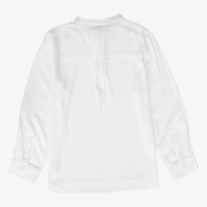 Mandarin Collar Shirt - Ivory