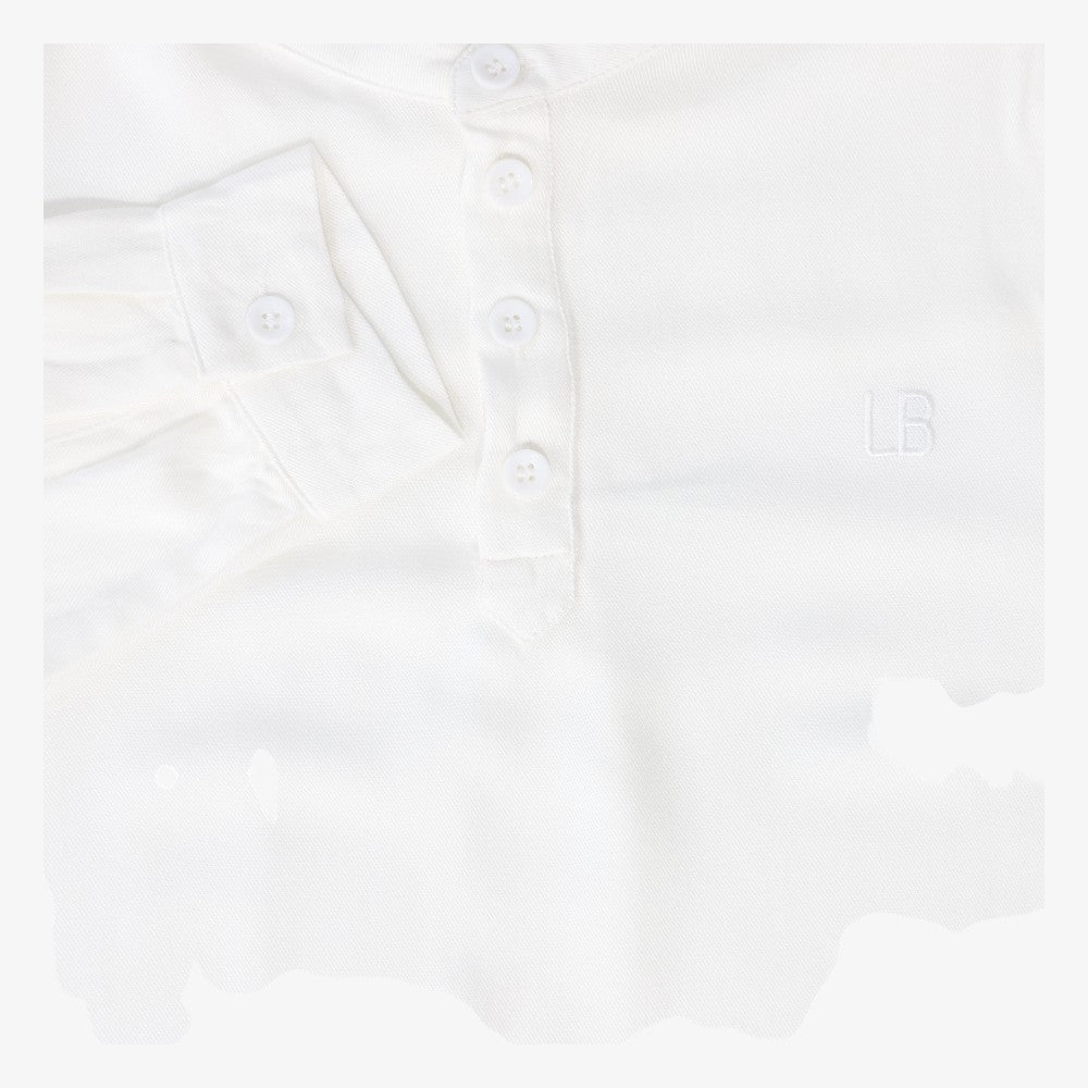 Mandarin Collar Shirt - Ivory