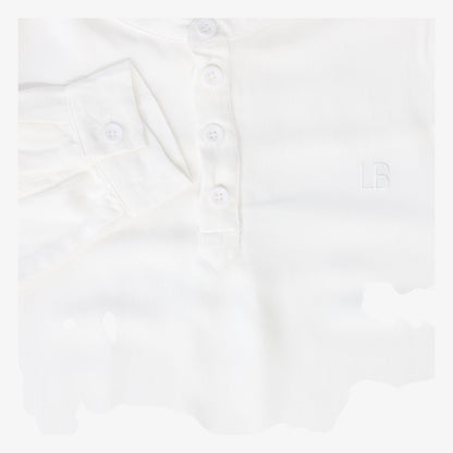 Mandarin Collar Shirt - Ivory