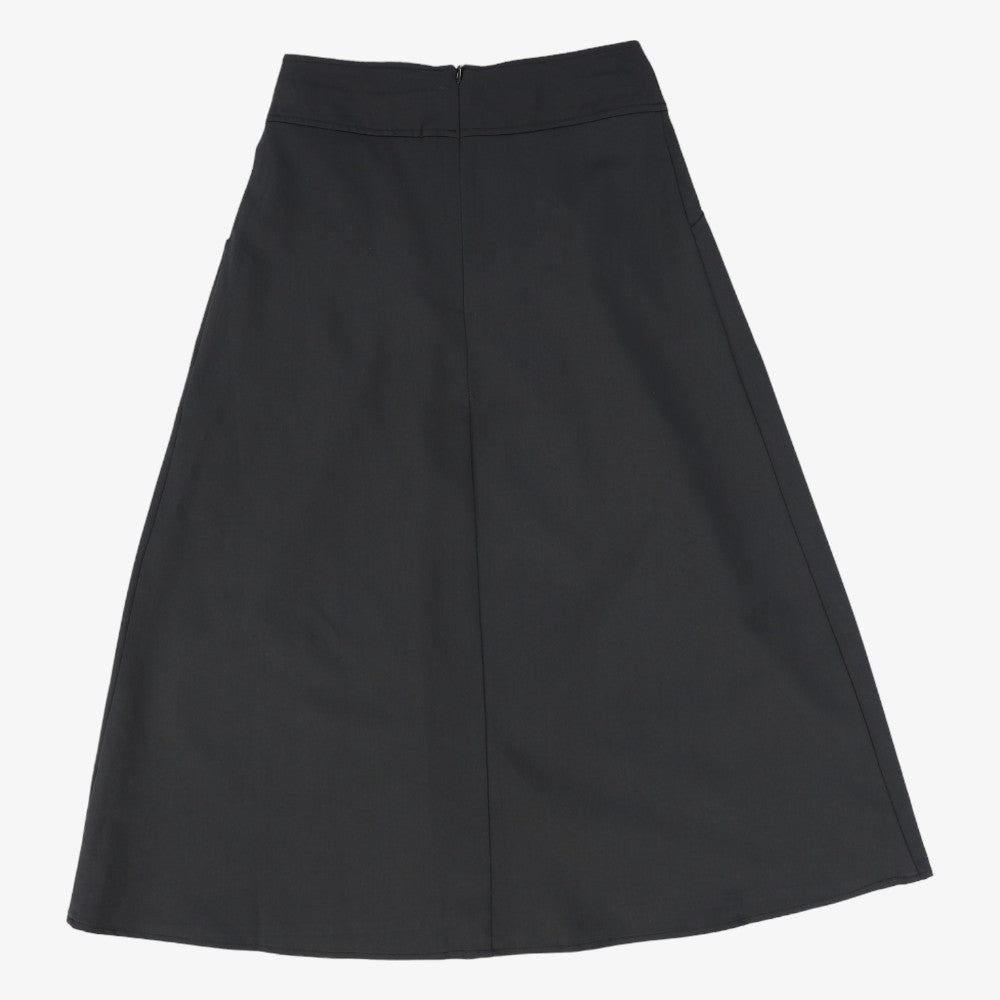 Waisted V Skirt - Black