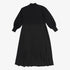 Pleated Bottom Knit Top Dress - Black