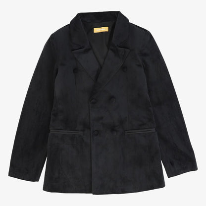 Lapel DB Blazer - Black