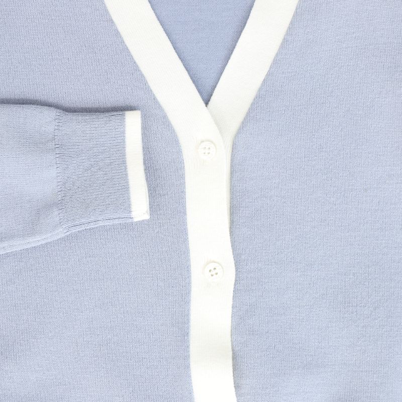 Striped Cardigan - Light Blue