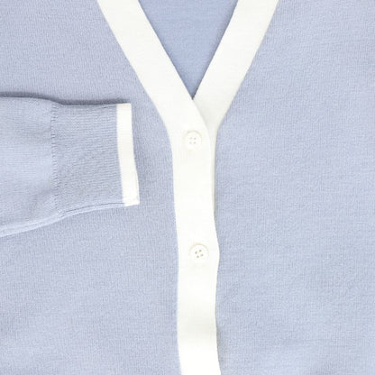 Striped Cardigan - Light Blue