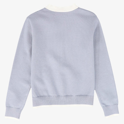 Striped Cardigan - Light Blue