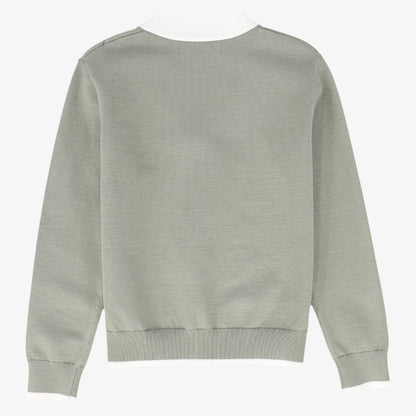 Striped Cardigan - Sage