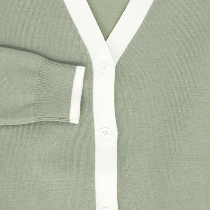 Striped Cardigan - Sage
