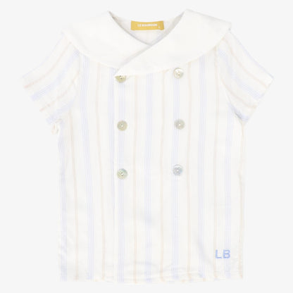 Doubel Breasted Shirt - Light Blue