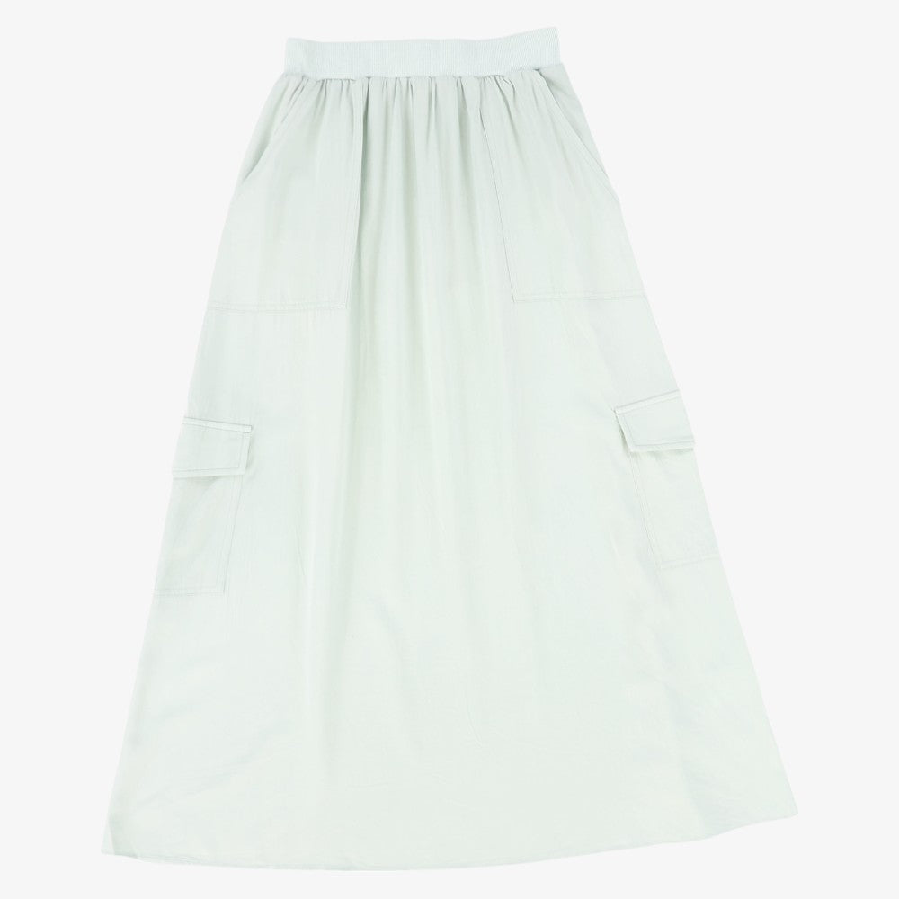 Flowy Cargo Skirt - Sage