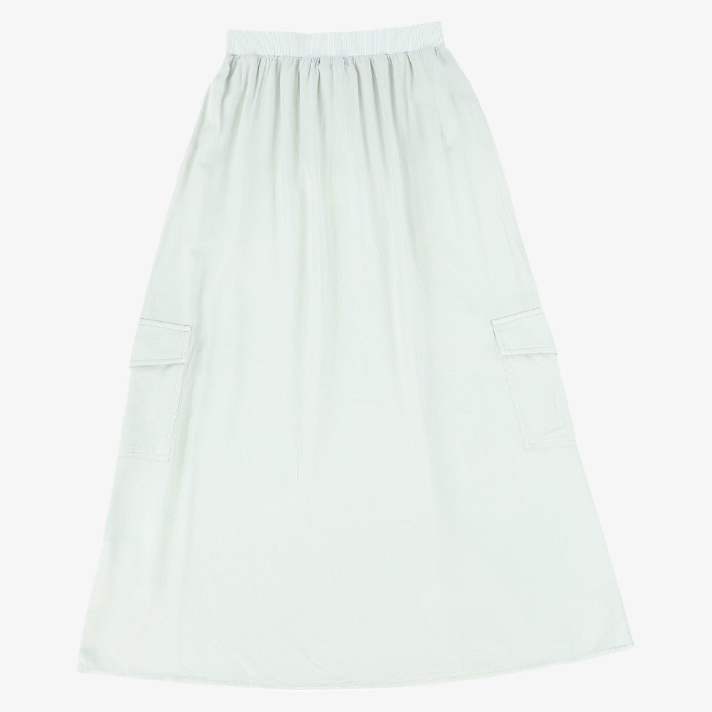 Flowy Cargo Skirt - Sage
