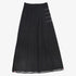 Pleated Stripe Skirt - Blk Denim