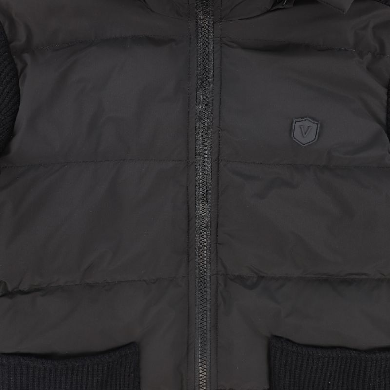 Pocket Puffer Jacket - Black
