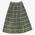 Pleated Plaid Skirt - Grey