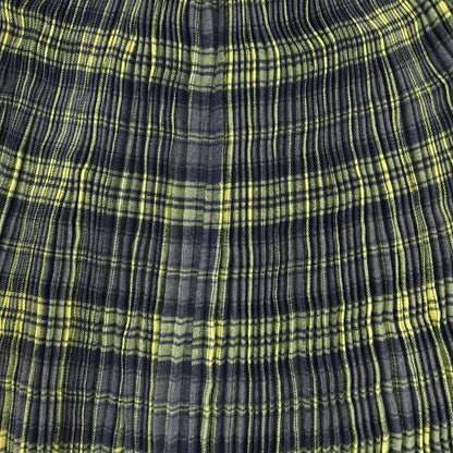 Pleated Plaid Skirt - Grey