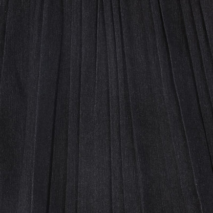 Pleated Skirt - Blk Denim