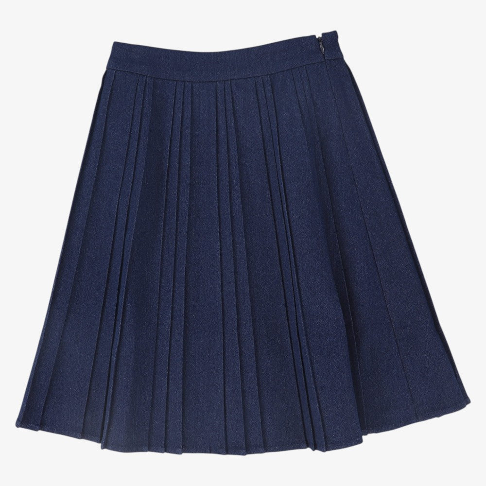 Pleated Skirt - Denim