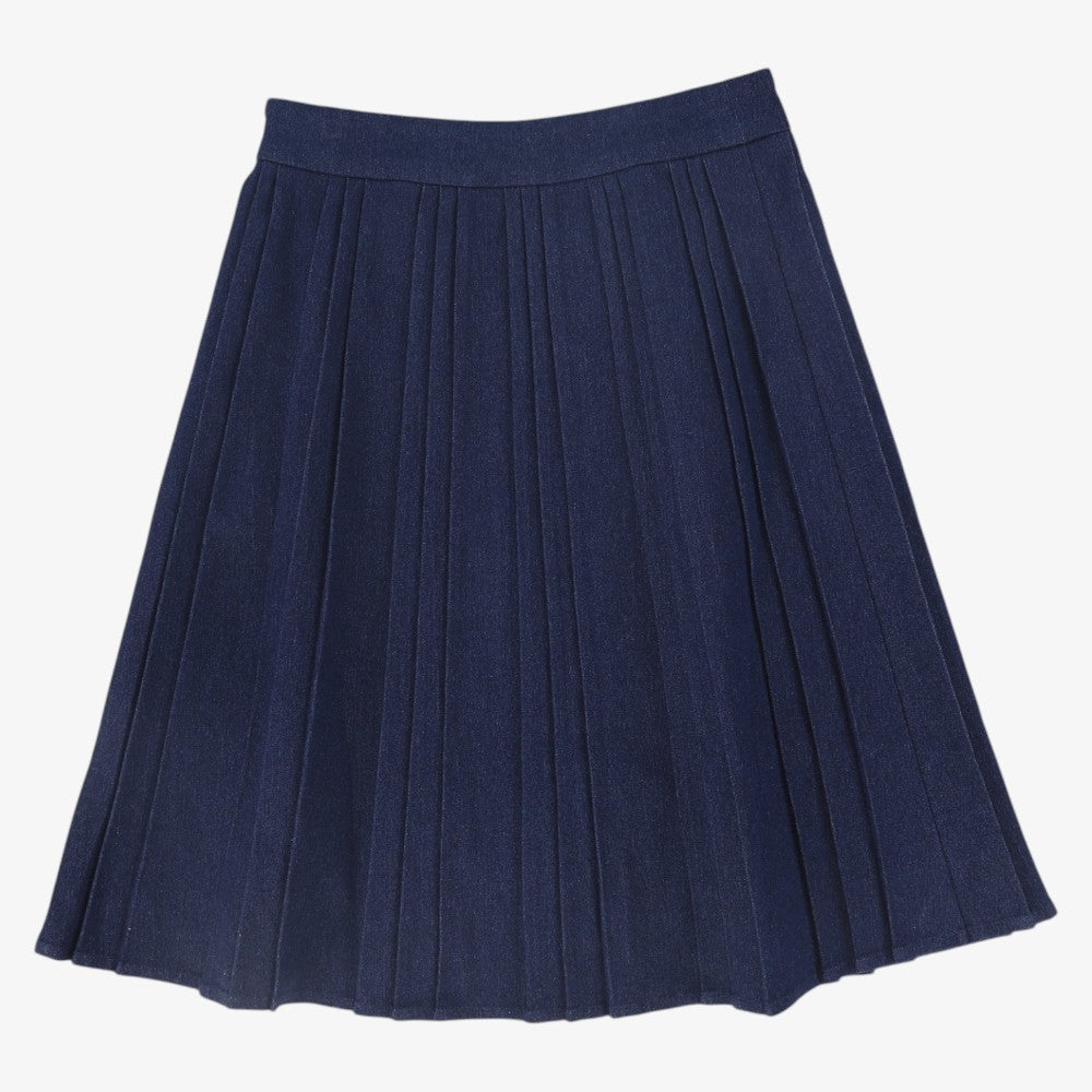 Pleated Skirt - Denim