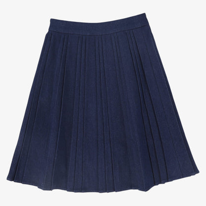 Pleated Skirt - Denim