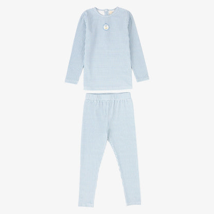 Gingham Frame Pajamas - Blue
