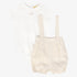 Linen Bubble Set - White&tan