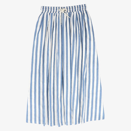 Stripe Denim Skirt - Blue Denim