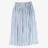 Stripe Denim Skirt - Blue Denim