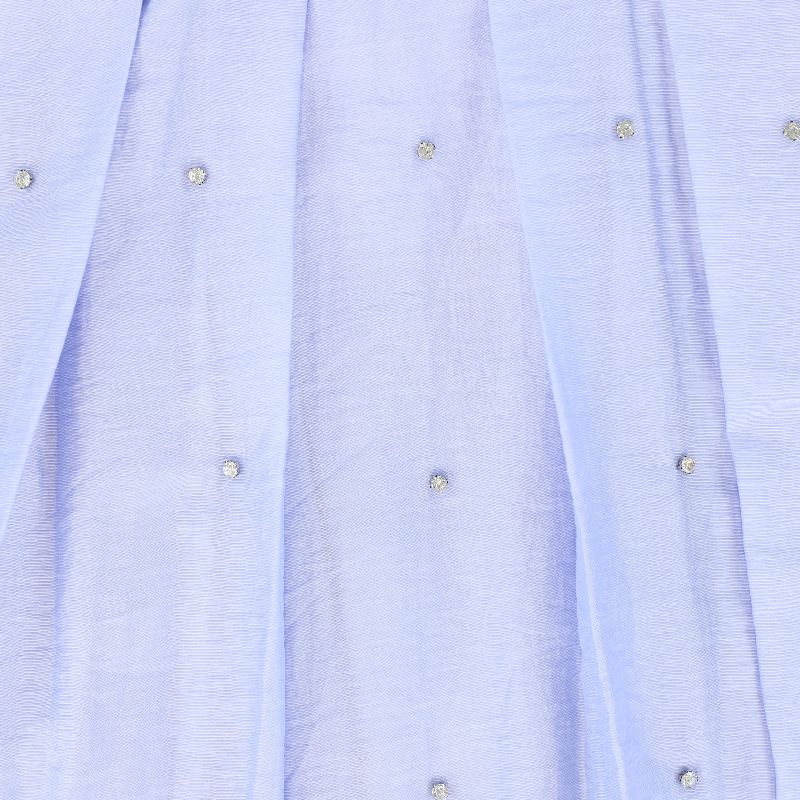 Diamond Embellished Skirt - Light Blue