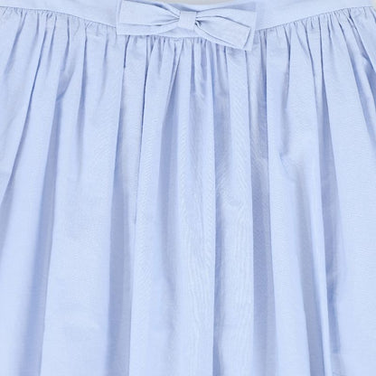 Eyelet Detail Midi Skirt - Light Blue