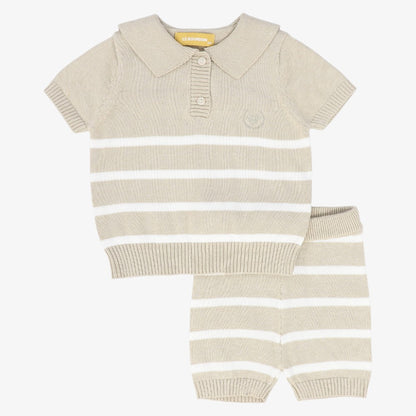 Stripe Trim Set - Tan