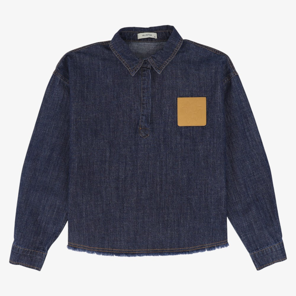Leather Pocket Shirt - Denim