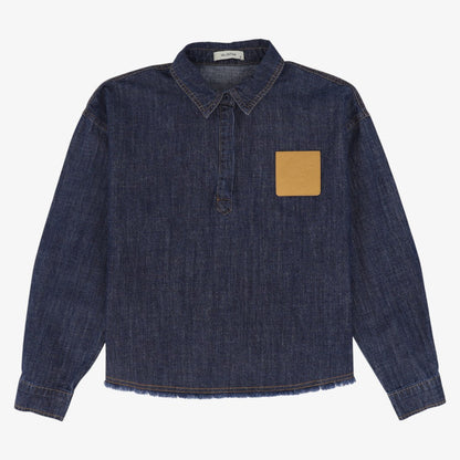 Leather Pocket Shirt - Denim