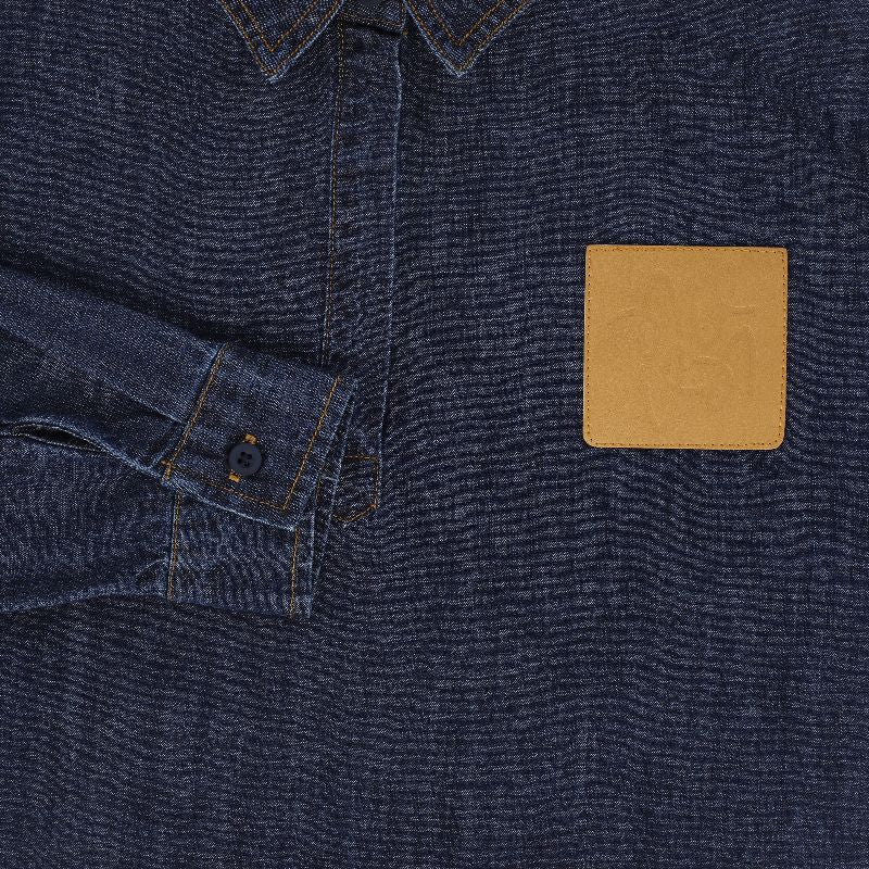 Leather Pocket Shirt - Denim