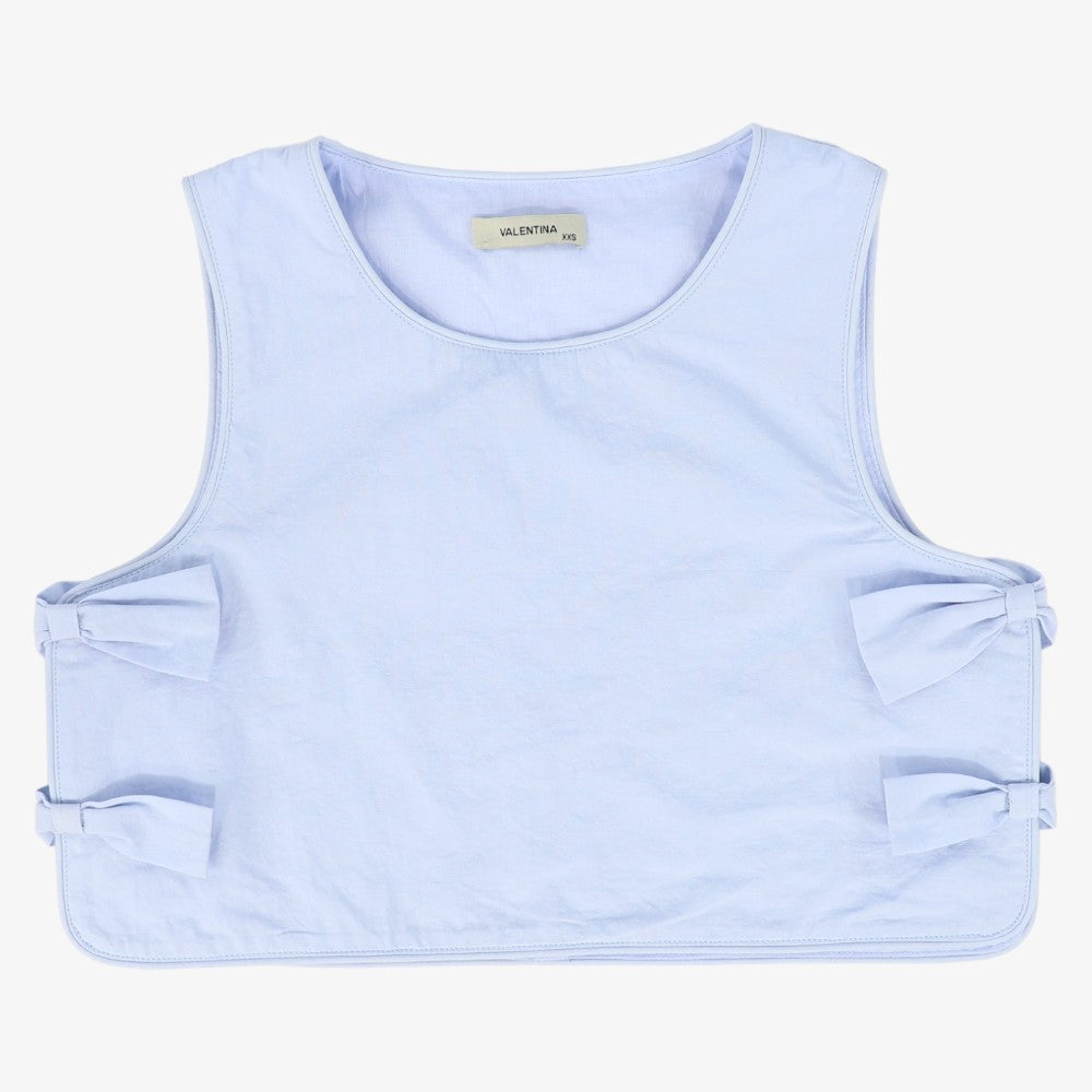 Stripe Tied Vest - Light Blue