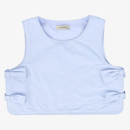 Stripe Tied Vest - Light Blue