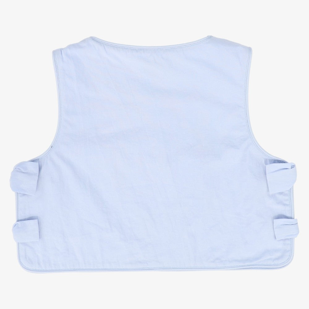 Stripe Tied Vest - Light Blue