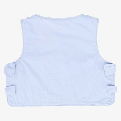 Stripe Tied Vest - Light Blue