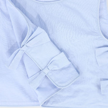 Stripe Tied Vest - Light Blue