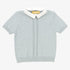 Cable Stripe Collar Sweater - Green
