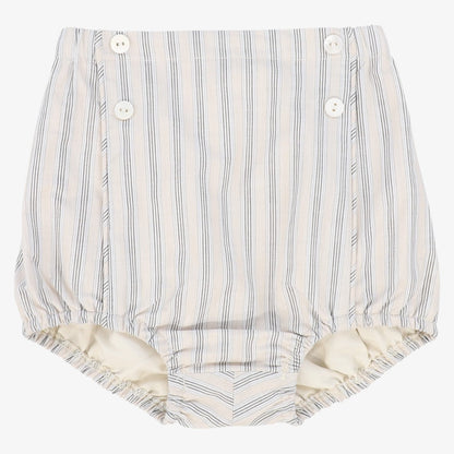 Double Stripe Button Bloomer - Beige