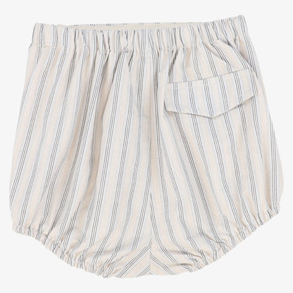 Double Stripe Button Bloomer - Beige