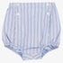 Double Stripe Button Bloomer - Blue