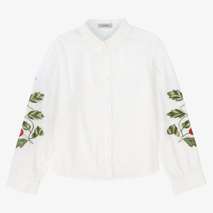 Embroidered Blouse - White