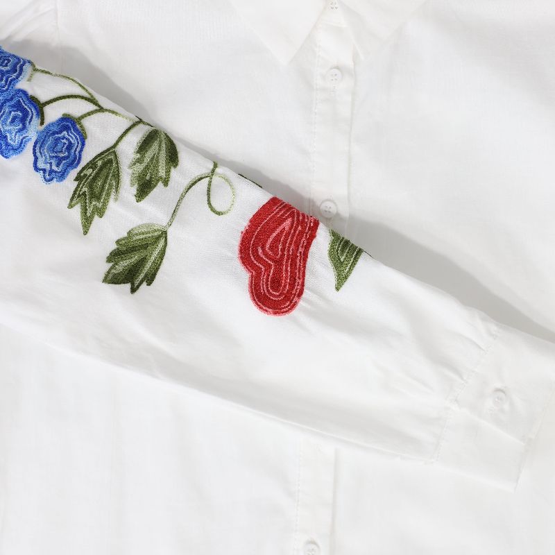 Embroidered Blouse - White