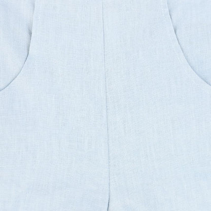 Linen Seam Shorts - Blue