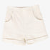 Linen Seam Shorts - Tan