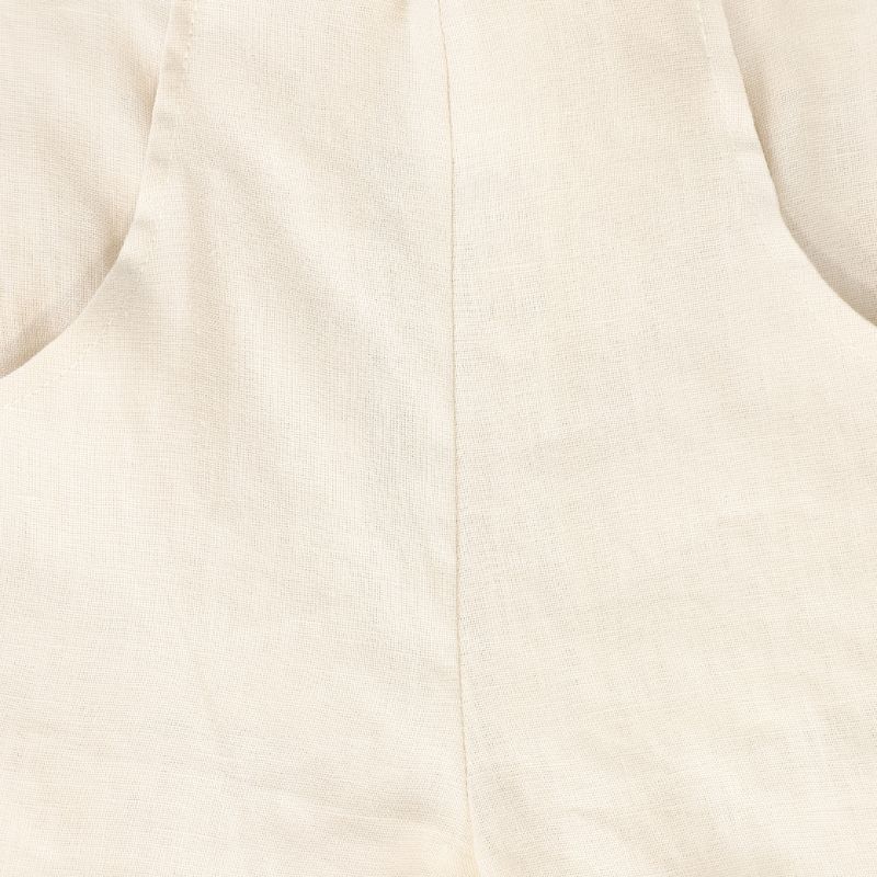 Linen Seam Shorts - Tan