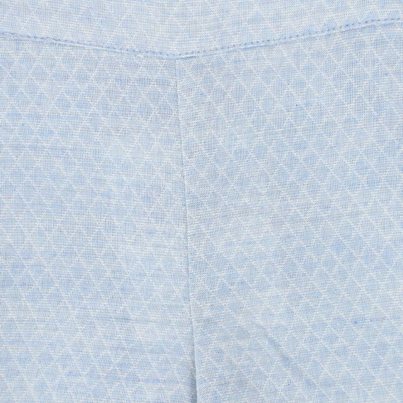 Textured Button Shorts - Light Blue