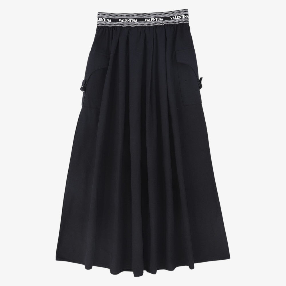 Canvas Cargo Skirt - Black
