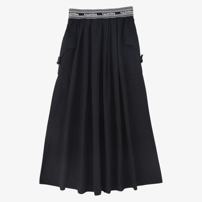 Canvas Cargo Skirt - Black