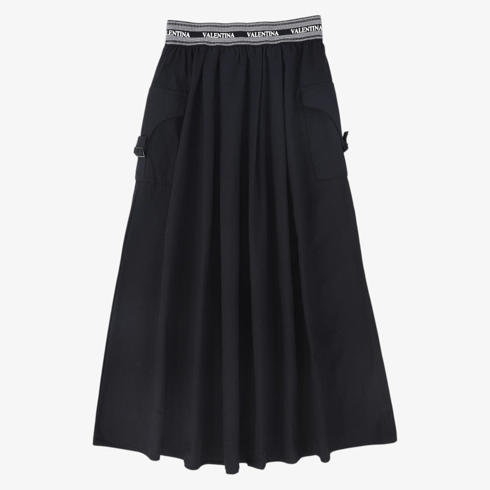 Canvas Cargo Skirt - Black